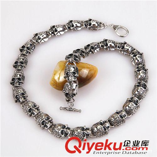 鑄造項(xiàng)鏈 批發(fā)零售熱銷抹黑不銹鋼項(xiàng)鏈鈦鋼項(xiàng)飾男款 定制歐美飾品一件代發(fā)