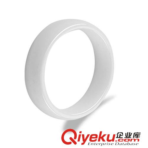 陶瓷產(chǎn)品 新款白色純潔陶瓷戒指歐美飾品批發(fā) 男女光面 太空陶瓷戒子TS058