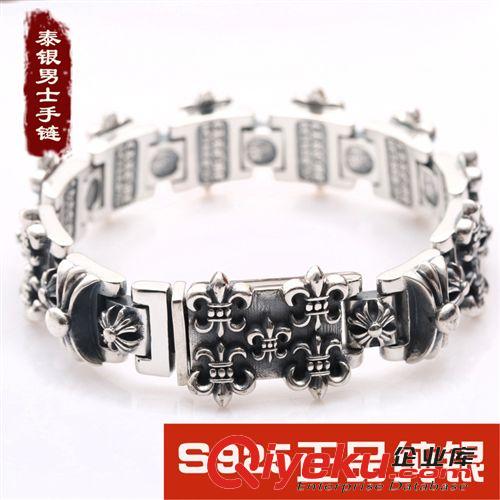 主打S925泰銀系列 S925純銀扣 真牛皮編織手繩 泰銀個性男女款歐美流行DIY銀飾品