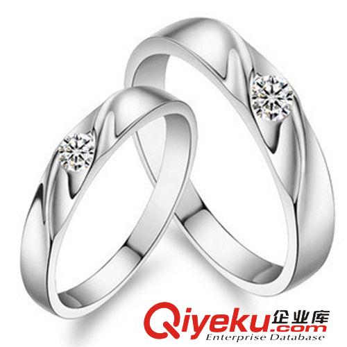 鍍銀鍍白金系列 爆款 925純銀情侶婉轉(zhuǎn)戒指 純白銅婉轉(zhuǎn)帶鉆戒指 實力工廠批發(fā)