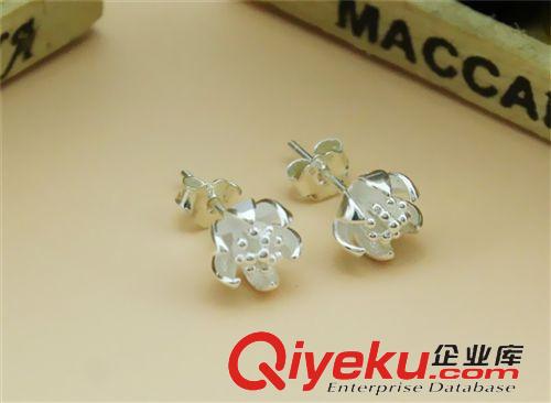 耳釘 淘寶新款韓版S925純銀飾品zp耳釘批發(fā) 小雛菊飾品 素銀耳飾原始圖片2