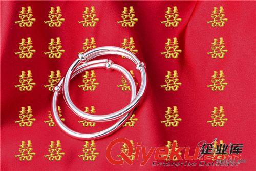 990寶寶系列 S990足銀手鐲寶寶腳鐲 千足銀飾品 嬰兒銀手鐲 小孩鈴鐺 百日滿月