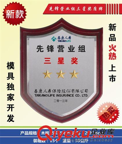 金屬獎牌 系列 盾牌  盾牌獎牌  異形獎牌 泰康人壽盾牌  一星獎原始圖片3