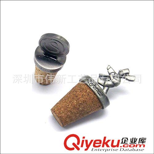 紅酒塞 廠家直銷(xiāo) HJS-0003創(chuàng)意鋅合金紅酒塞 金屬酒瓶塞 定制紅酒瓶塞原始圖片3