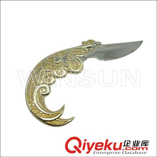 書簽 深圳專業(yè)廠家供應(yīng)復(fù)古金屬開(kāi)信刀浮雕圖案精美時(shí)尚鋅合金開(kāi)信刀原始圖片2