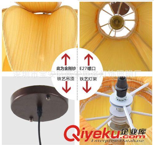 海洋布藝燈 現代新中式海洋布溫馨餐廳酒店會所吸吊燈創意個性臥室過道蓮花燈