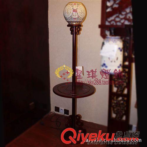 落地?zé)?木藝燈 陶瓷燈具 中式古典燈 落地?zé)?客廳臥室燈工程燈裝飾燈0222原始圖片3