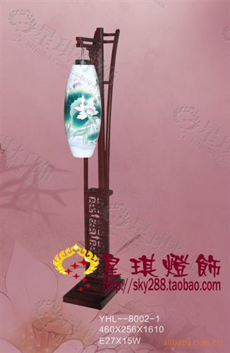 落地燈 中國風古典落地燈 陶瓷燈 中式燈木藝燈飾燈具客廳燈臥室燈8002原始圖片3