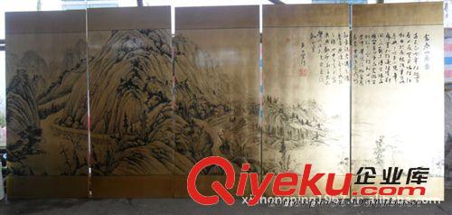 隔断 工艺品厂家直销承接各类手绘墙加工 富春山居图 装饰漆画 订购