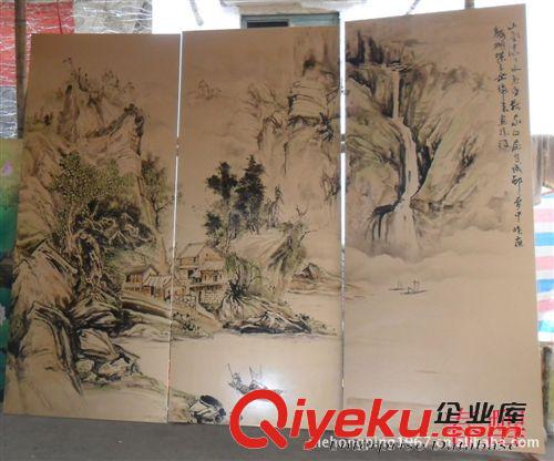 手绘墙 工艺品厂家直销加工山水手绘墙 手绘油画手绘墙装饰 立体墙 订购