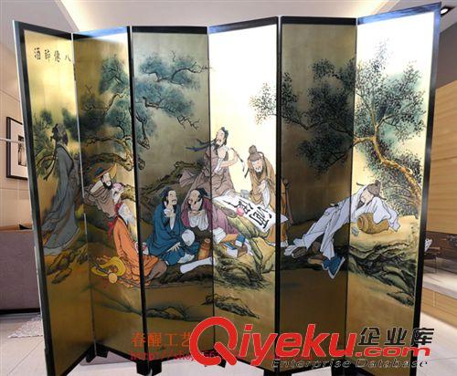 酒店大型装修工程画 工艺品厂家直销西厢记大堂隔断 酒店隔断 移动隔断 批发订购