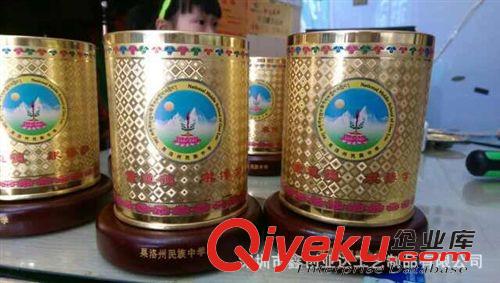 熱銷推薦 廠家定做佛教金屬筆筒 辦公圓形筆筒 教師節(jié)禮物原始圖片3