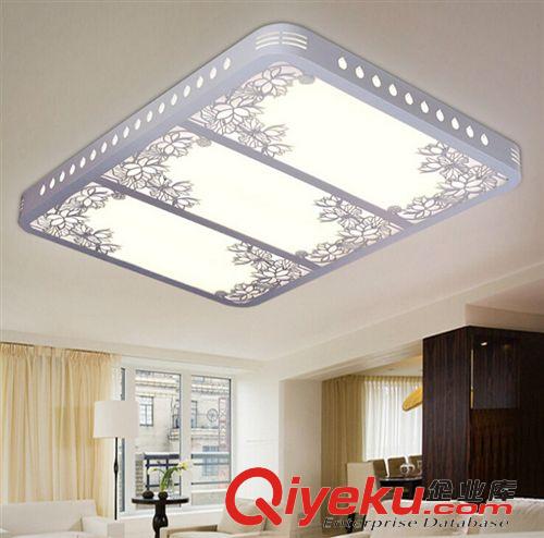 燈飾類別 LED客廳燈 主客廳燈具 現代簡約木藝家居照明  荷花水立方吸頂燈原始圖片3