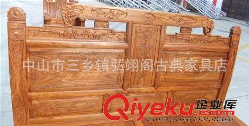 實(shí)木床 特價(jià)紅木大床 雙人床 明清仿古實(shí)木家具百子大床 刺猬紫檀花梨11原始圖片3