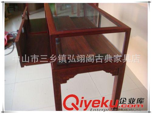實木柜 廠家直銷紅檀木玻璃珠寶展示柜96原始圖片3