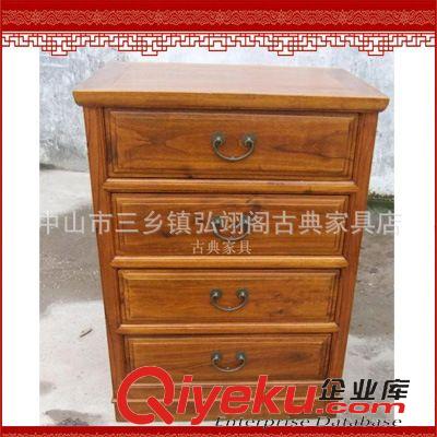 實木柜 廠家批發古典紅木家具 榆木玻璃展示柜 G-92