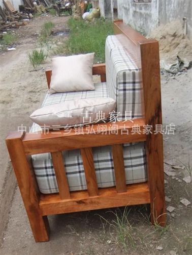 實(shí)木沙發(fā) 現(xiàn)代中式客廳家具 香樟木 休閑中式沙發(fā) {bfb}全實(shí)木沙發(fā)送座墊20原始圖片3