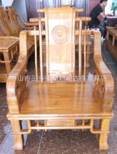 實木沙發 tj紅木仿古家具 {bfb}花梨木沙發 漢宮組合六件套 廠直銷07原始圖片2
