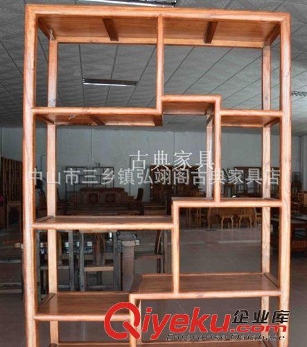 博古架 tj中式實木現代書架榆木博古架多寶閣多功能儲物架tj直銷40原始圖片3