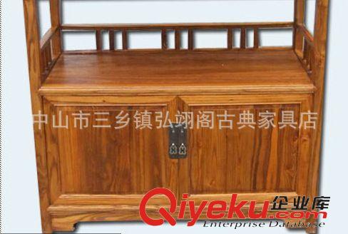 博古架 榆木書架置物架 純實木茶葉架 原木展示架 仿古原木家具廠直銷32原始圖片3