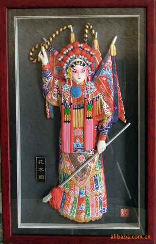 京劇人物臉譜 大量供應京劇人物 花木蘭 中國特色工藝禮品、出國禮品