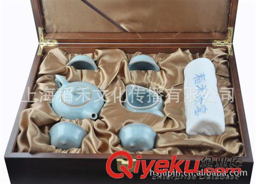 汝瓷茶具|擺件 供應(yīng)汝窯茶具套裝 天青支釘杯六頭  茶具禮品 稻禾汝窯商務(wù)禮品