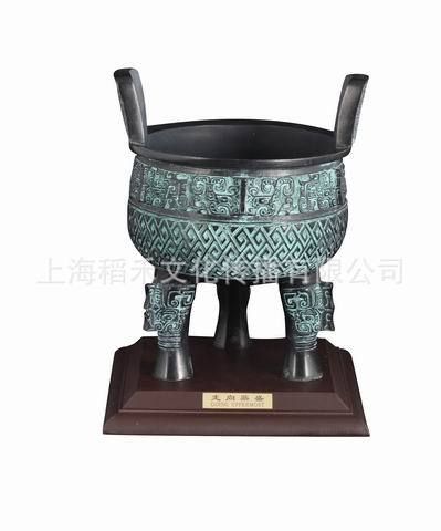 仿古青銅器 大量供應仿古青銅器 1/6司母戊方鼎 商務禮品 辦公禮品 青銅器