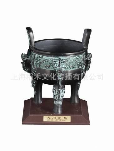 仿古青銅器 大量供應仿古青銅器 勾蓮紋鼎 商務禮品 辦公禮品 青銅器