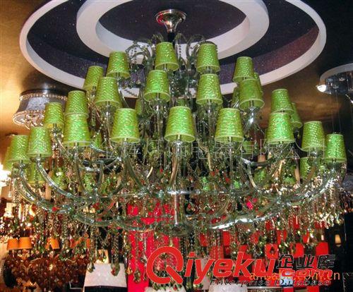 酒店水晶燈 【非標(biāo)定做】供應(yīng)酒店大堂夾片水晶吊燈/酒吧燈原始圖片2
