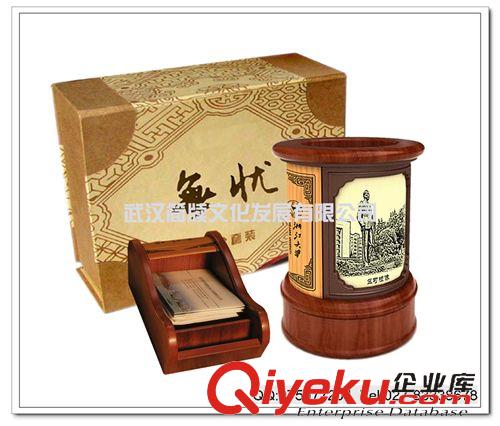 中國風辦公用品 蘭亭序轉好運筆筒|中國風筆筒|竹雕創意禮品|商務禮品筆筒定制