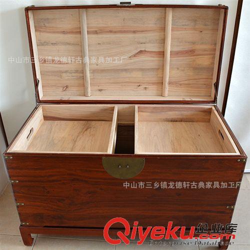 柜箱類 龍德軒廠家直銷香樟木家具仿古實(shí)木木箱樟木箱字畫箱收納箱送銅鎖原始圖片3