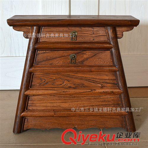 柜箱類 廠家直銷龍德軒仿古實(shí)木家具包銅七抽儲物柜香樟木家具收納柜