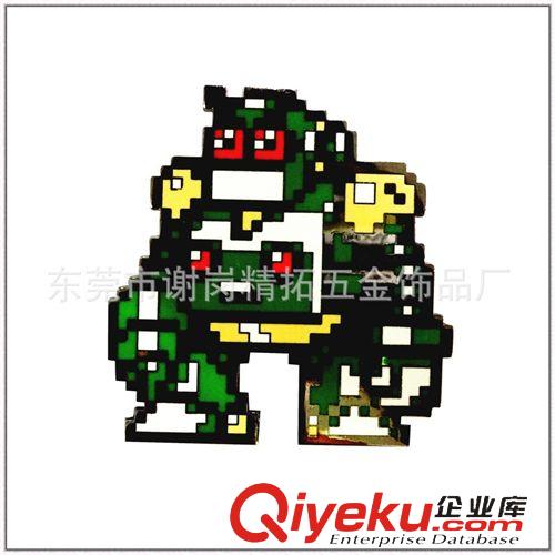 金屬徽章 廠家供應 金屬徽章 卡通動漫徽章 機器人徽章 馬賽克徽章 現(xiàn)模原始圖片3