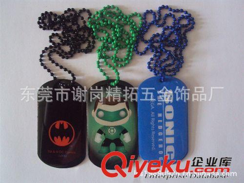 狗牌，胸牌 低價供應(yīng)：精美金屬狗牌 鋅合金狗牌 四色印刷狗牌 環(huán)保滴膠狗牌原始圖片2