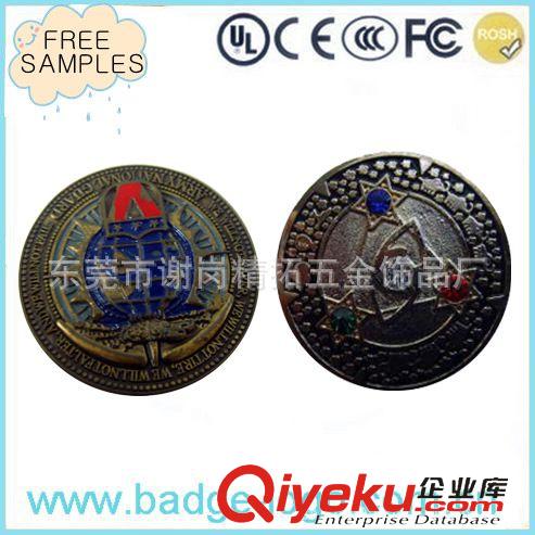 錢幣，紀(jì)念幣 根據(jù)客人設(shè)計(jì)制做 鋅合金六芒星紀(jì)念幣 神秘三角紀(jì)念幣 歡迎定做