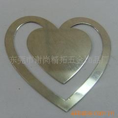 書簽系列 東莞廠家專業(yè)生產(chǎn) 心形不銹鋼鏤空書簽、創(chuàng)意書簽、金屬書簽書夾