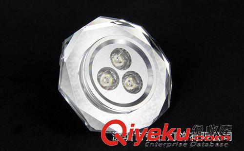 LED室内产品 ED天花灯侧面中间都发光背景墙射灯3W水晶灯