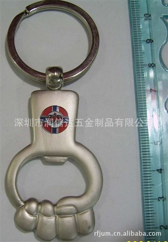 鑰匙扣 手機吊飾 中國金屬開瓶器　手掌形狀開瓶器鑰匙扣　一式兩用原始圖片3