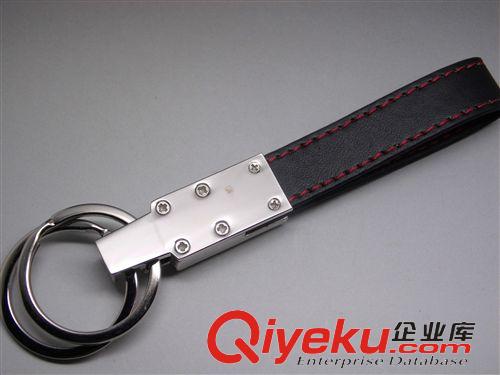 車標鑰匙扣 皮質雙環鑰匙扣 廠貨直供 可定制Logo 禮盒提供原始圖片3