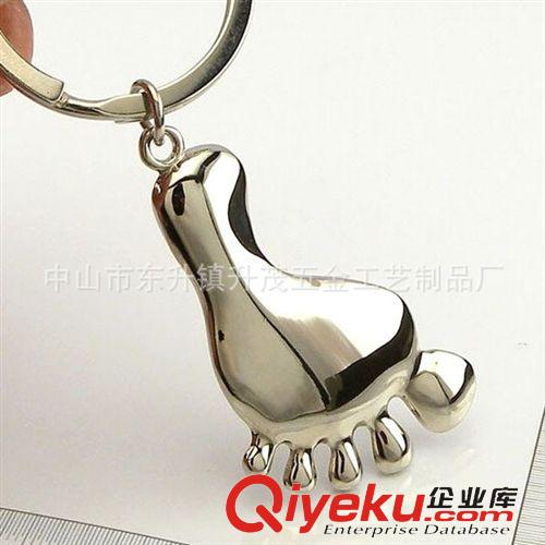 情侶鑰匙扣 創意金屬鑰匙扣 走到天涯海角小腳丫 個性鑰匙扣 鑰匙配飾原始圖片2