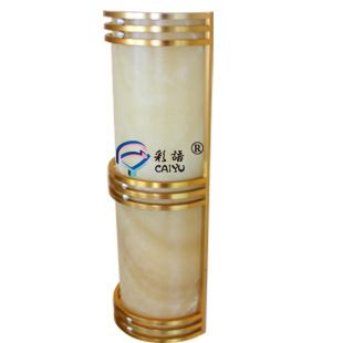 工程云石壁燈 現(xiàn)代簡(jiǎn)約歐式鋁材壁燈 酒店大堂會(huì)所客房天然云石壁燈燈具批發(fā)原始圖片3