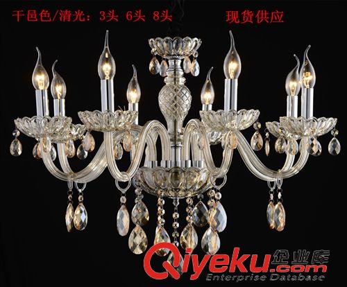 蠟燭燈 歐式現(xiàn)代水晶K9 蠟燭燈吊燈 臥室客廳燈 6頭8頭餐廳客廳吊燈原始圖片2