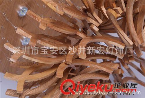 美式鄉(xiāng)村燈 中式客廳 酒店大堂木藝吸頂燈 古典創(chuàng)意個xb臺實木LED吊燈