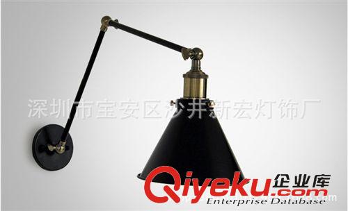 壁燈 美式鄉村工業創意個xb臺娛樂過道復古雙頭壁燈 雙頭黑傘壁燈