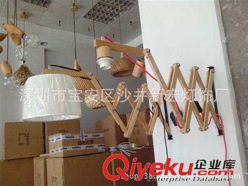壁燈 新款實(shí)木伸縮壁燈 客廳 走廊過(guò)道酒店裝飾壁燈原始圖片3