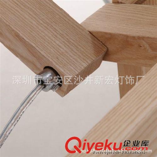 落地燈 北歐宜家現(xiàn)代簡約原木布藝落地燈客廳臥室書房實木三腳架落地燈具原始圖片3