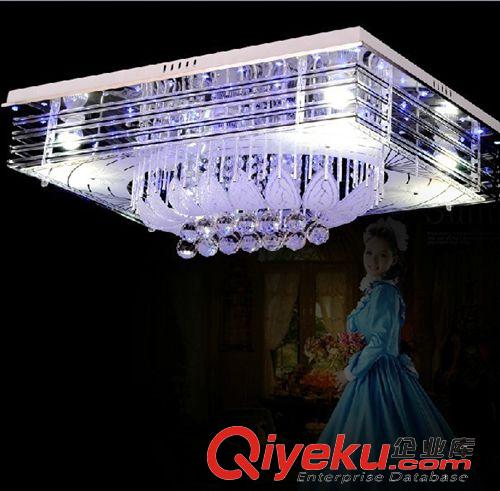 吸頂燈 現代簡約低壓水晶平板燈 客廳燈 長方形吸頂燈熱銷led燈具