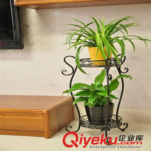 鐵藝花架 清倉(cāng)處理，歐式鐵制三層花盆架