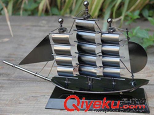 鐵藝模型 中國帆船/鐵制航船 手工DIY益智玩具船模