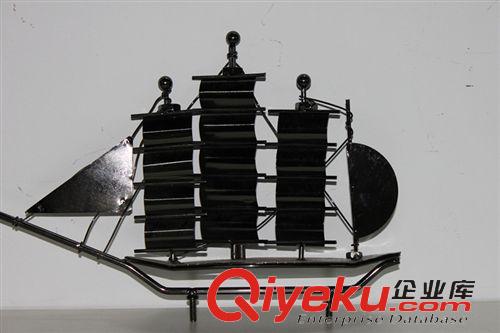 鐵藝模型 中國帆船/鐵制航船 手工DIY益智玩具船模